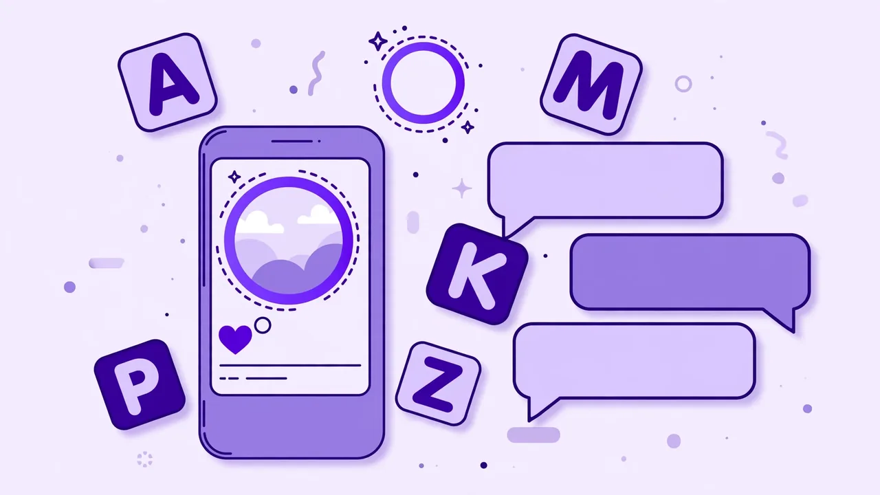 Dónde usar letras para Instagram